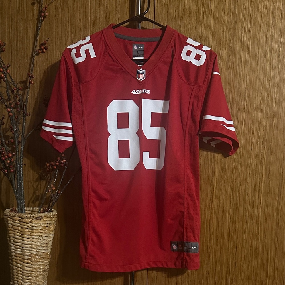 NFL 49ers Davis #85 Nike Jersey